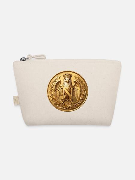 Napoleon Goldadler-Abzeichen in Gold mit N - Bio-Täschchen - Natur