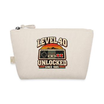 Level 40 Entsperrter Retro-Controller - Bio-Täschchen - Natur - Vorne