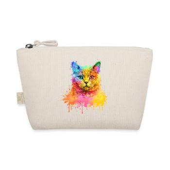 Britisch Kurzhaar Regenbogen Aquarell Illustration - Bio-Täschchen - Natur - Vorne
