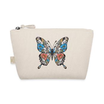 Blüten Schmetterling Blattwerk - Bio-Täschchen - Natur - Vorne