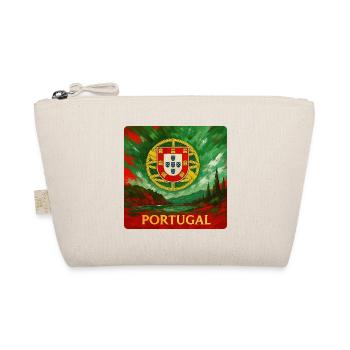 Portugal Emblem im Landschaftsdesign - Bio-Täschchen - Natur - Vorne