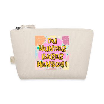 Du wunderbarer Mensch - Bio-Täschchen - Natur - Vorne