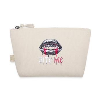 Bite Me – Y2K Liquid Chrome Edgy Streetwear - Bio-Täschchen - Natur - Vorne