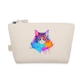 Norwegian Forest Cat Aquarell Illustration - Bio-Täschchen - Natur - Vorne