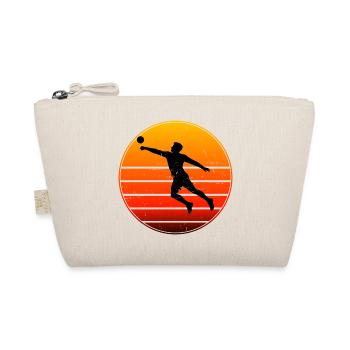 Geschenkidee für den Faustballspieler mit Fistball - Bio-Täschchen - Natur - Vorne