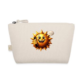 Sonnenlächeln am Telefon - Bio-Täschchen - Natur - Vorne