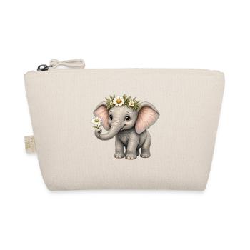 Cute Elephant – Daisy Trunk Friend - Bio-Täschchen - Natur - Vorne