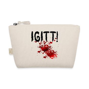 Halloween Blutflecken Igitt - Bio-Täschchen - Natur - Vorne
