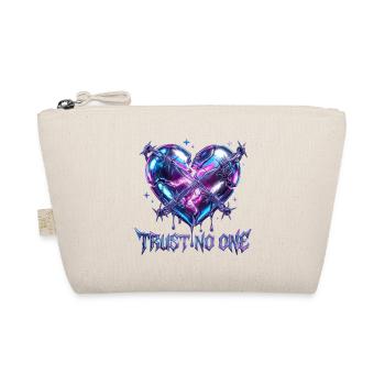 Trust No One - Y2K Liquid Chrome Barbed Wire Broke - Bio-Täschchen - Natur - Vorne