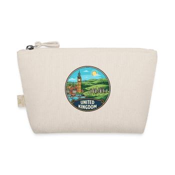 Vereinigtes Königreich Reiseabzeichen Big Ben Stonehenge - Bio-Täschchen - Natur - Vorne