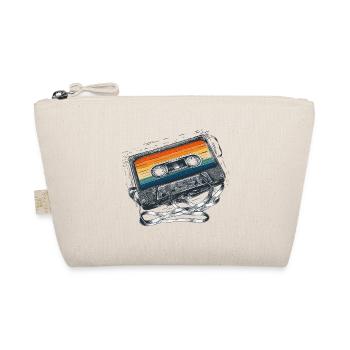 Vintage Retro Rainbow Kassette - Bio-Täschchen - Natur - Vorne