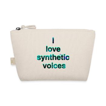 I Love Synthetic Voices Neon - Bio-Täschchen - Natur - Vorne