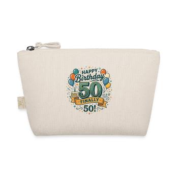 Alles Gute zum Geburtstag endlich 50 Bash Konfetti-Party - Bio-Täschchen - Natur - Vorne