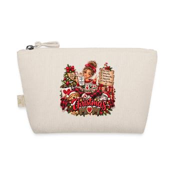 Weihnachtsmama Kuschelzeit Design - Bio-Täschchen - Natur - Vorne