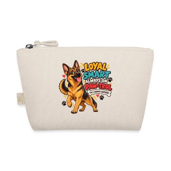 Loyal & Smart German Shepherd Paw-Trol - Bio-Täschchen - Natur - Vorne