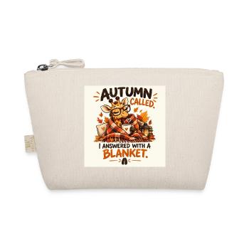 Autumn hat angerufen Ich habe mit einer Decke geantwortet - Bio-Täschchen - Natur - Vorne