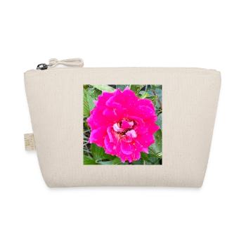 Rosa Rosenblüte - Bio-Täschchen - Natur - Vorne