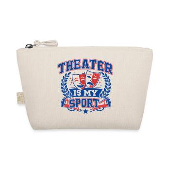 Theater is my Sport - College Varsity Design - Bio-Täschchen - Natur - Vorne