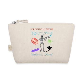 Halloween für die ganze Familie, passender Look - Bio-Täschchen - Natur - Vorne