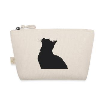 Nachtkatzen Silhouette - Bio-Täschchen - Natur - Vorne