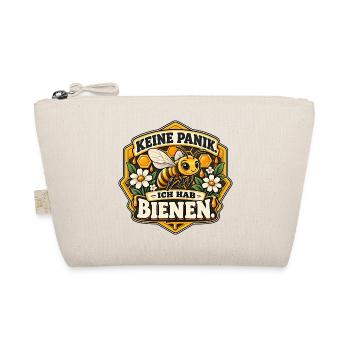 Keine Panik. Ich hab Bienen. Imker Geschenk - Bio-Täschchen - Natur - Vorne