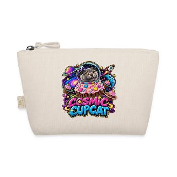 Cosmic Cupcat – Katze im Weltraum - Bio-Täschchen - Natur - Vorne