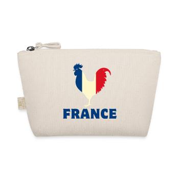 Frankreich Flagge - Bio-Täschchen - Natur - Vorne