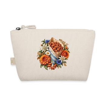 Gebrannte Mandeln mit Edelweiß & Blumen - Bio-Täschchen - Natur - Vorne