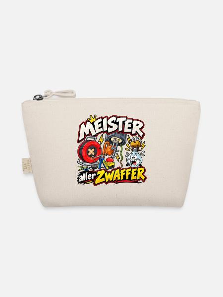 Meister aller Zwaffer – Elektriker Comic-Chaos - Bio-Täschchen - Natur