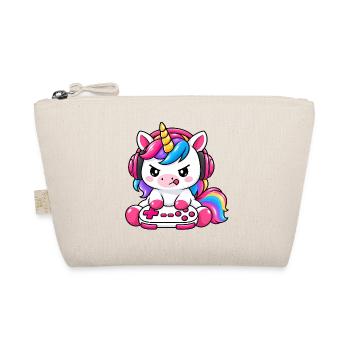 Cute_gaming_unicorn - Bio-Täschchen - Natur - Vorne