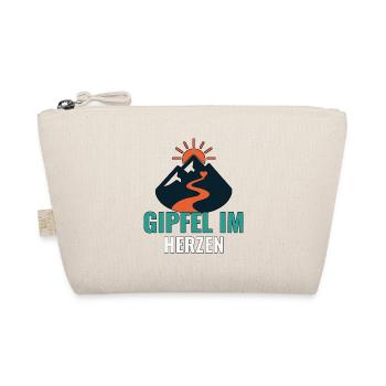 Gipfel im Herzen. – Minimalistische Gipfelmotive. - Bio-Täschchen - Natur - Vorne