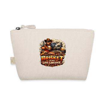 Brisket Love Language BBQ Cookout Grill Barbecue - Bio-Täschchen - Natur - Vorne