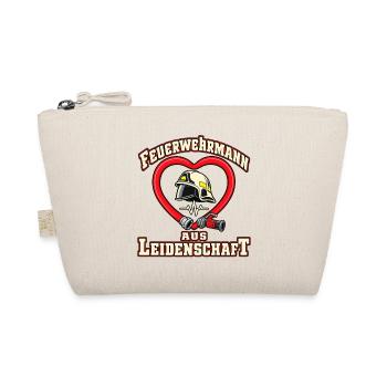 Feuerwehrmann aus Leidenschaft – Schlauchherz - Bio-Täschchen - Natur - Vorne