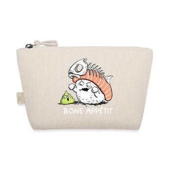 Sushi Bone Appetit – Lustiger Sushi Cartoon Humor - Bio-Täschchen - Natur - Vorne