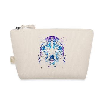Blauer Lila-Wolkenleopard – Panther - Bio-Täschchen - Natur - Vorne