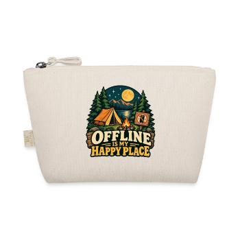 Offline is my Happy Place – Camping & Digital Deto - Bio-Täschchen - Natur - Vorne