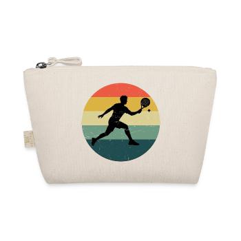 Padel Schuhe Fans und Padel Tasche passen zusammen - Bio-Täschchen - Natur - Vorne
