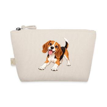 Fröhlicher Beagle Clipart - Bio-Täschchen - Natur - Vorne