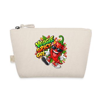 Veggie Spicy Guy Cartoon - Bio-Täschchen - Natur - Vorne