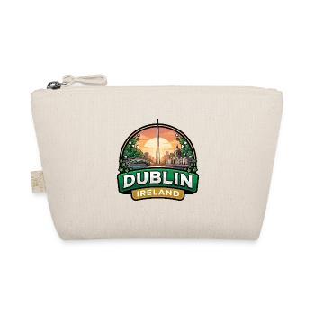 Dublin Ireland Reiseabzeichen Ha Penny Bridge Geschenk - Bio-Täschchen - Natur - Vorne