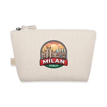 Milan Italien Reiseabzeichen Duomo di Milano Geschenk - Bio-Täschchen - Natur - Vorne