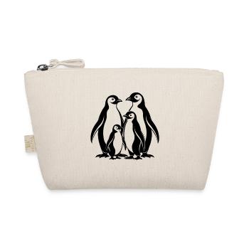 Pinguin-Familie - Bio-Täschchen - Natur - Vorne