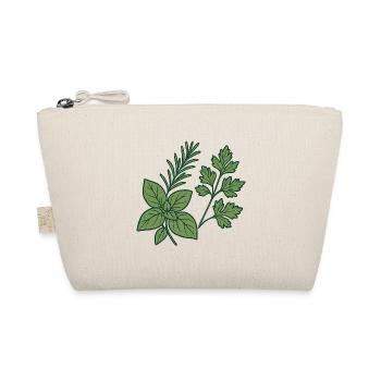 Herbs & Kitchen Garden – Motiv Geschenkidee. - Bio-Täschchen - Natur - Vorne