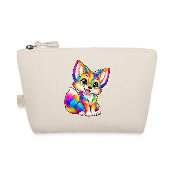 Kawaii Multicolor Coyote - Bio-Täschchen - Natur - Vorne