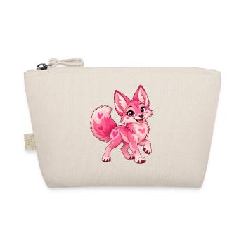 Kawaii Pink Coyote - Bio-Täschchen - Natur - Vorne