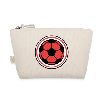 Fussball Ball Kreis Logo - Bio-Täschchen - Natur - Vorne