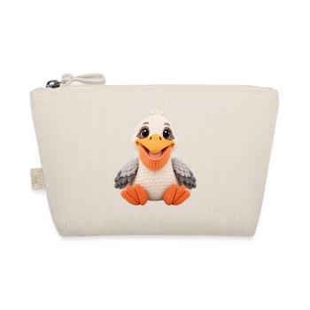Kuscheltier Pelikanküken Amigurumi - Bio-Täschchen - Natur - Vorne