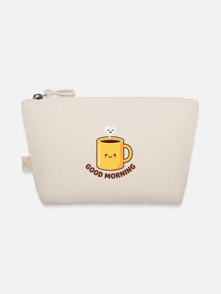 Guten Morgen Kawaii Kaffeetasse - Bio-Täschchen - Natur
