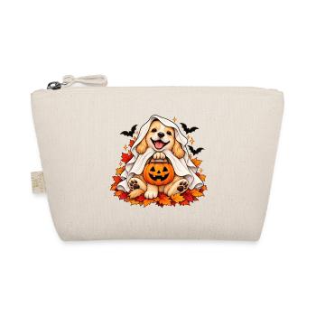 Süßer Geisterhund Halloween - Bio-Täschchen - Natur - Vorne