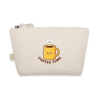 Kawaii Kaffeezeit süße gelbe Tasse - Bio-Täschchen - Natur - Vorne